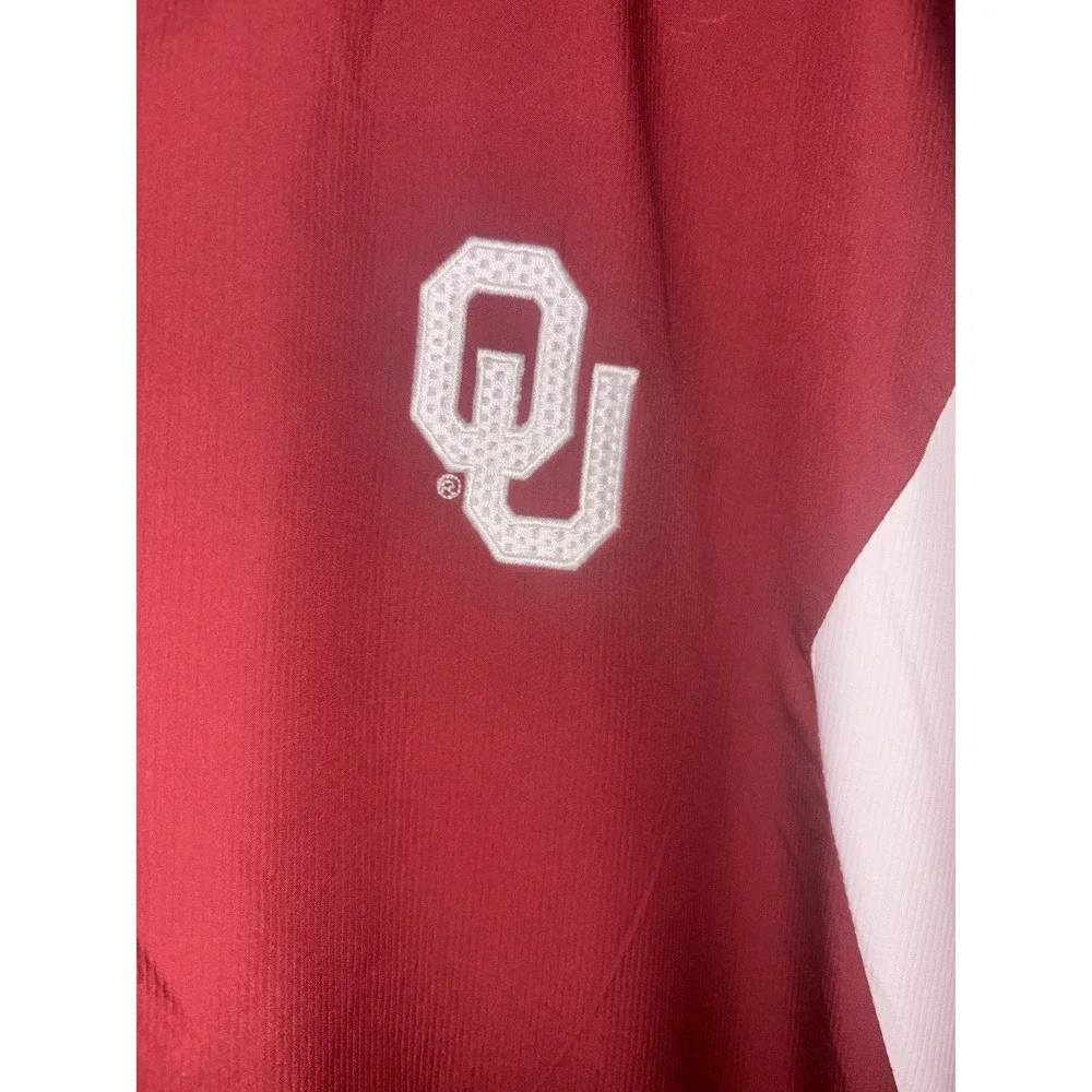 Crimson Red Nike Fit Storm OU Oklahoma Sooners Pullover Jacket Men's XXL Large